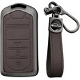 thumbnail image 1 of Key Fob Cover Compatible with Acura MDX TL ILX TLX ZDX RDX TSX 2009-2014 4 Button Keychain Case Holder Protector,3 Button Brown, 1 of 7