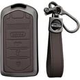 thumbnail image 1 of Key Fob Cover Compatible with Acura MDX TL ILX TLX ZDX RDX TSX 2009-2014 4 Button Keychain Case Holder Protector,4 Button Brown, 1 of 7