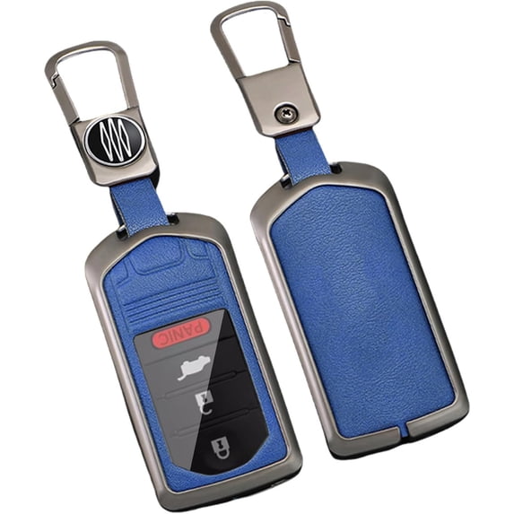 Key Fob Cover Compatible with Acura MDX TL RDX ILX ZDX TLX TSX 2014-2024 Keychain Case Holder Protector,B Blue