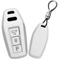thumbnail image 1 of Key Fob Cover Compatible with Audi A5 A5L A6 A6L Q6L Q6 RS Q6 RS6 SQ6 S6 Keychain Case Holder Protector,Short Keychain-white, 1 of 7