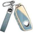 thumbnail image 1 of Key Fob Cover Compatible with BMW 2 3 5 7 Series X1 X5 X6 X7 iX i7 XM 2023-2025 Keychain Case Holder Protector,J-Blue, 1 of 6