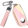 thumbnail image 1 of Key Fob Cover Compatible with BMW 2 3 5 7 Series X1 X5 X6 X7 iX i7 XM 2023-2025 Keychain Case Holder Protector,J-Pink, 1 of 6
