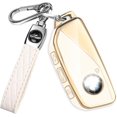 thumbnail image 1 of Key Fob Cover Compatible with BMW 2 3 5 7 Series X1 X5 X6 X7 iX i7 XM 2023-2025 Keychain Case Holder Protector,J-White, 1 of 6