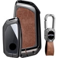 thumbnail image 1 of Key Fob Cover Compatible with BMW IX IX3 I5 I7 740i 760i X1 X3 X5 X6 X7 XM 2024-2025 Keychain Case Holder Protector,Brown, 1 of 9