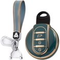 thumbnail image 1 of Key Fob Cover Compatible with BMW Mini Cooper S Cooper D Keychain Case Holder Protector,A Gray, 1 of 7
