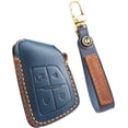thumbnail image 1 of Key Fob Cover Compatible with Buick Avenir Envision 2021-2024 Leather Keychain Case Holder Protector,4 Button-blue, 1 of 5