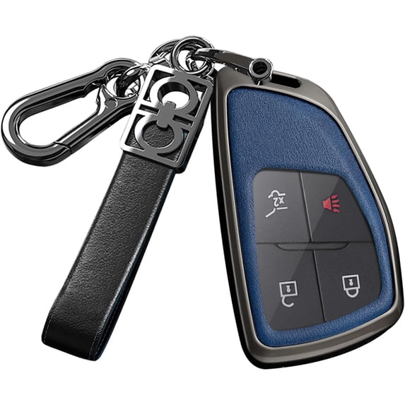 Key Fob Cover Compatible with Buick Enclave Encore Envision Avenir Honda Prologue 2024-2025 Keychain Case Holder Protector,B-Blue