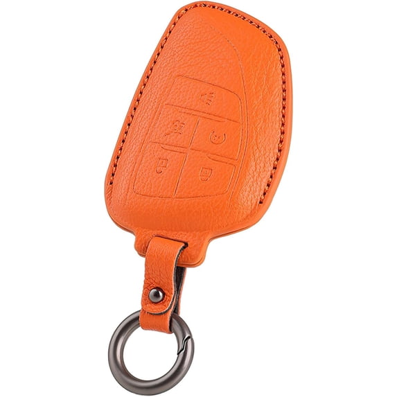 Key Fob Cover Compatible with Buick Enclave Envision 2021-2026 Honda Prologue 2024-2026 Keychain Case Holder Protector,Orange