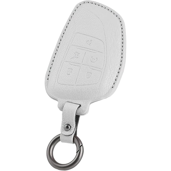 Key Fob Cover Compatible with Buick Enclave Envision 2021-2026 Honda Prologue 2024-2026 Keychain Case Holder Protector,White