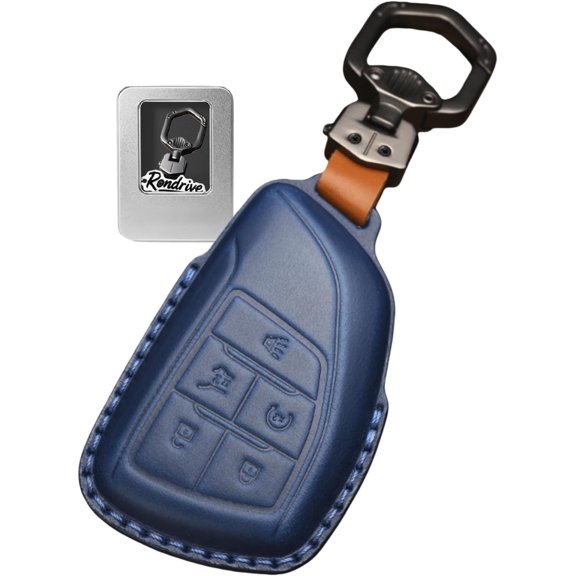 Key Fob Cover Compatible with Buick Envision 2025-2026 Enclave Honda Prologue Keychain Case Holder Protector,Blue