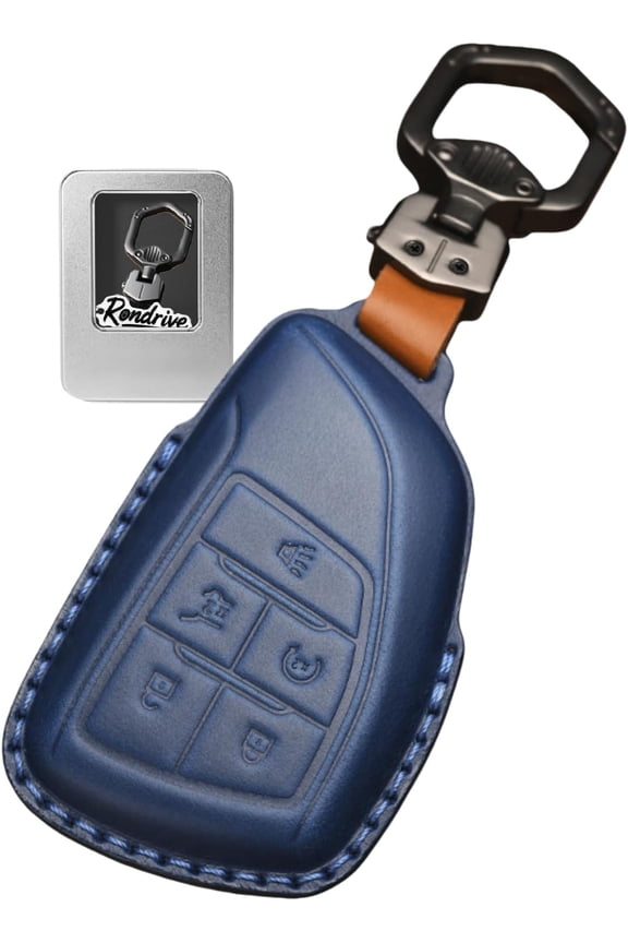 Key Fob Cover Compatible with Buick Envision 2025-2026 Enclave Honda Prologue Keychain Case Holder Protector,Blue