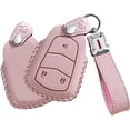 thumbnail image 1 of Key Fob Cover Compatible with Cadillac ATS CT6 Escalade SRX XT5 XTS Keychain Case Holder Protector,3 Button Pink, 1 of 7
