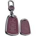 thumbnail image 1 of Key Fob Cover Compatible with Cadillac Escalade Escalade ESV 2015-2020 6 Button Keychain Case Holder Protector,Red, 1 of 6