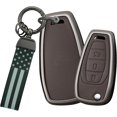 thumbnail image 1 of Key Fob Cover Compatible with Chevrolet Cruz Cavalier Trax Trailblazer 2010-2023 Keychain Case Holder Protector,National Flag-brown, 1 of 9