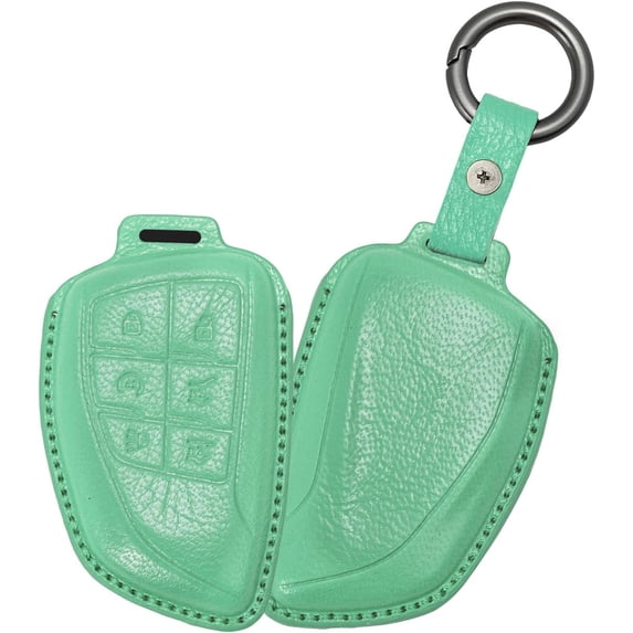 Key Fob Cover Compatible with Chevrolet Silverado 1500 Suburban Tahoe Equinox Colorado Traverse Keychain Case Holder Protector,Teal