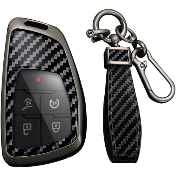 Key Fob Cover Compatible with Chevrolet Silverado Traverse Equinox Buick Envision 2022-2025 Keychain Case Holder Protector,A Black