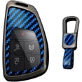 thumbnail image 1 of Key Fob Cover Compatible with Chevrolet Silverado Traverse Equinox Buick Envision 2022-2025 Keychain Case Holder Protector,B Blue, 1 of 8