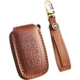 thumbnail image 1 of Key Fob Cover Compatible with Chrysler Pacifica Voyager 2017-2022 5/7 Button Keychain Case Holder Protector,7 Button-brown, 1 of 6