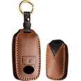 thumbnail image 1 of Key Fob Cover Compatible with Daihatsu Toyota Yaris Ativ Raize Veloz Avanza Rush Perodua 3 Button Keychain Case Holder Protector,2 Button-brown, 1 of 7