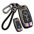 thumbnail image 1 of Key Fob Cover Compatible with Dodge Ram 1500 2500 3500 2019-2026 Keychain Case Holder Protector,Black, 1 of 7