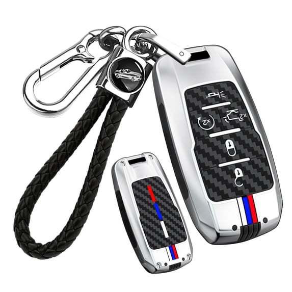 Key Fob Cover Compatible with Dodge Ram 1500 2500 3500 2019-2026 Keychain Case Holder Protector,Blue