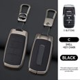 thumbnail image 1 of Key Fob Cover Compatible with Dodge Ram 1500 2500 3500 4500 5500 2019-2026 6 Button Metal Keychain Case Holder Protector,5 Buttons Black, 1 of 8