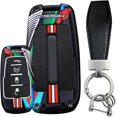 thumbnail image 1 of Key Fob Cover Compatible with Dodge Ram 1500 2500 3500 4500 5500 2022-2026 5 Button Metal Keychain Case Holder Protector, 1 of 9