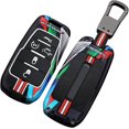 thumbnail image 1 of Key Fob Cover Compatible with Dodge Ram 1500 2500 3500 4500 5500 2022-2026 5 Button Metal Keychain Case Holder Protector, 1 of 9