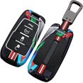thumbnail image 1 of Key Fob Cover Compatible with Dodge Ram 1500 2500 3500 4500 5500 2022-2026 5 Button Metal Keychain Case Holder Protector, 1 of 9