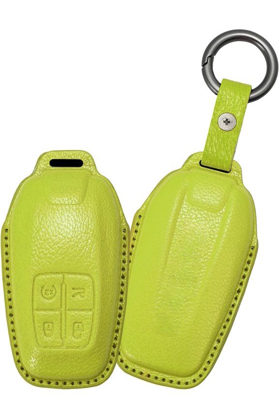 Key Fob Cover Compatible with Ferrari 488 F8 812 LaFerrari GTC4Lusso Portofino Keychain Case Holder Protector,Lime Green