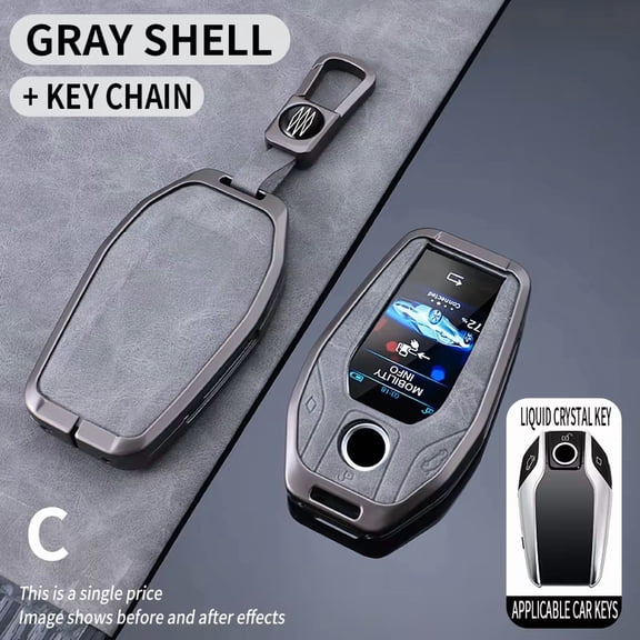 Key Fob Cover Compatible with Fit for BMW 5 7 Series X3 X4 X5 X7 G30 G31 G11 G12 G01 GT G32 i8 Keychain Case Holder Protector,1