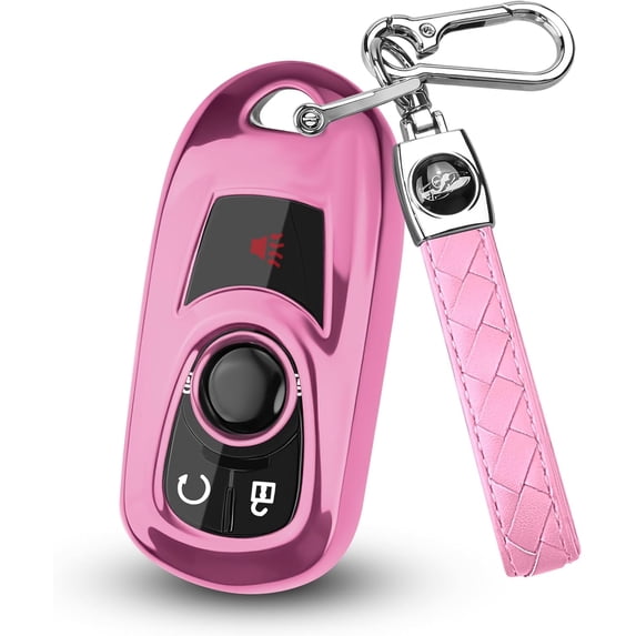 Key Fob Cover Compatible with Fit for Buick Envista Enclave Encore GX Verano Regal Lacrosse Keychain Case Holder Protector,Pink