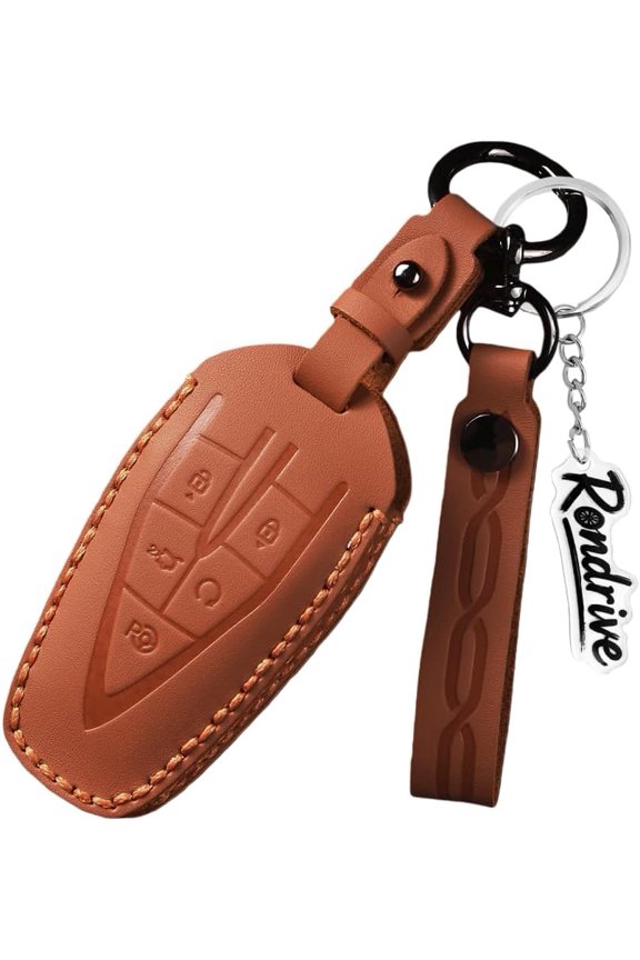 Key Fob Cover Compatible with Fit for Changan CS35 CS55 CS75 Keychain Case Holder Protector,5-BTN-Orange