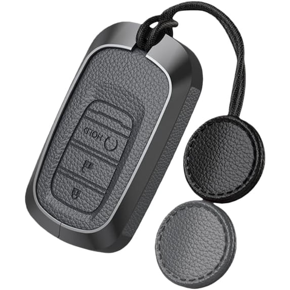 Key Fob Cover Compatible with Fit for Honda Accord Civic HR-V CR-V Keychain Case Holder Protector,3-BTN-Remote-Start-Grey