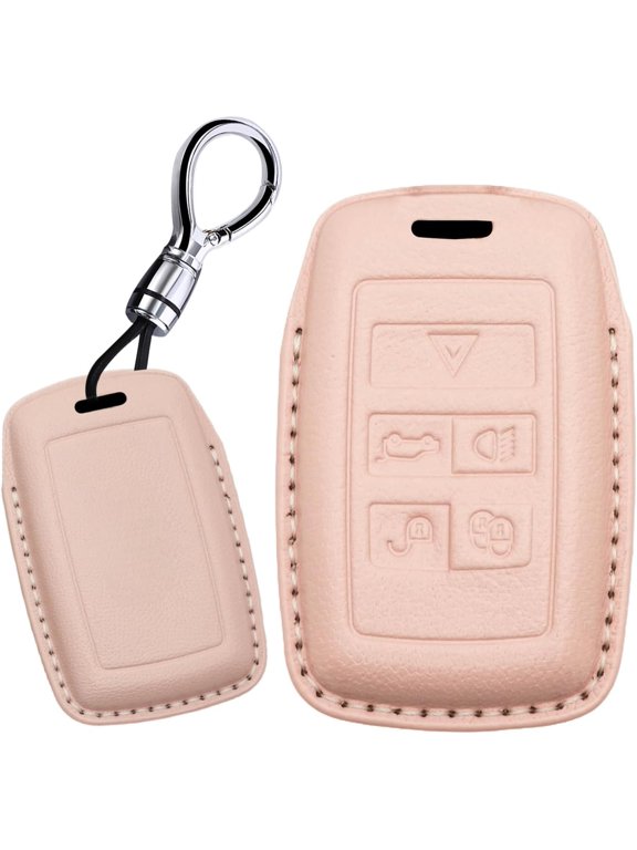 Remote Key Shell Protector for Land Rover Discovery Range Sport Velar with Keychain,B-Pink