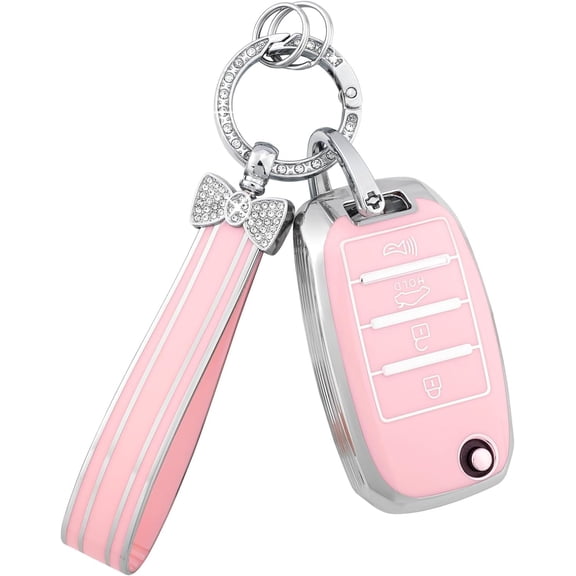 Key Fob Cover Compatible with Fit for Mazda 3 6 CX5 MX-5 Miata CX9 CX3 Keychain Case Holder Protector,1