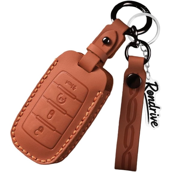 Key Fob Cover Compatible with Fit for RAM 1500 2500 3500 4500 5500 Keychain Case Holder Protector,4-BTN-Orange