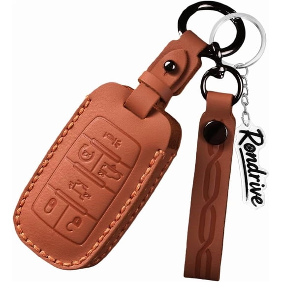 Key Fob Cover Compatible with Fit for RAM 1500 2500 3500 4500 5500 Keychain Case Holder Protector,6-BTN-Orange