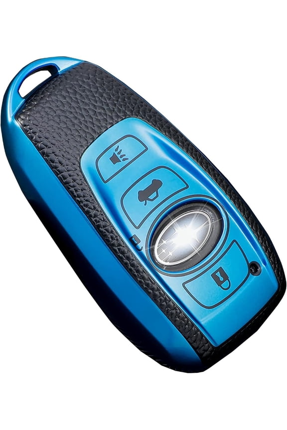 Key Fob Cover Compatible with Fit for Subaru Forester Outback BRZ Legacy CrossTrek Keychain Case Holder Protector,Blue