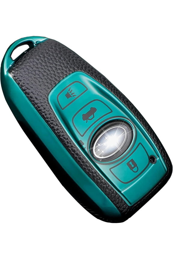 Key Fob Cover Compatible with Fit for Subaru Forester Outback BRZ Legacy CrossTrek Keychain Case Holder Protector,Green