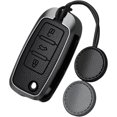 thumbnail image 1 of Key Fob Cover Compatible with Fit for Volkswagen Flip Key Keychain Case Holder Protector,Black, 1 of 6