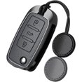 thumbnail image 1 of Key Fob Cover Compatible with Fit for Volkswagen Flip Key Keychain Case Holder Protector,Grey, 1 of 6