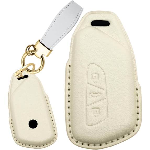 Key Fob Cover Compatible with Fit for Volkswagen Golf 8 2020-2026 Keychain Case Holder Protector,A-Off White