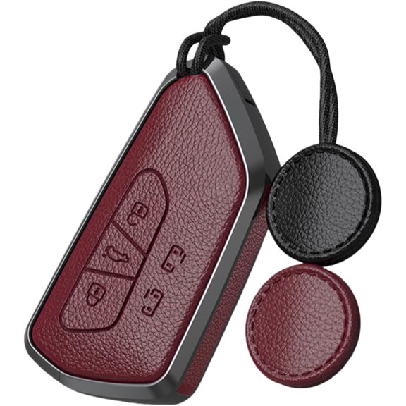 Key Fob Cover Compatible with Fit for Volkswagen ID.3 ID.4 ID.5 ID.6 ID.7 Keychain Case Holder Protector,5-Button-Red