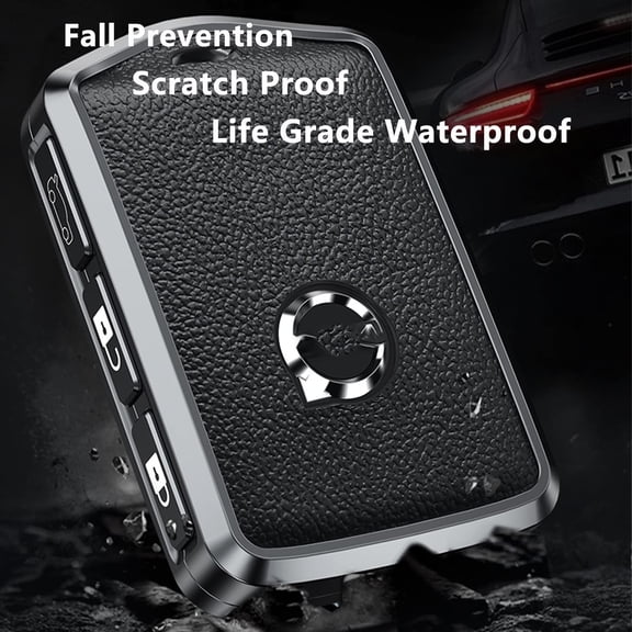 Key Fob Cover Compatible with Fit for Volvo C30 S60 S80 S90 XC40 XC60 XC70 XC90 V90 4 Buttons Alloy Metal Armor TPU Keychain Case Holder Protector