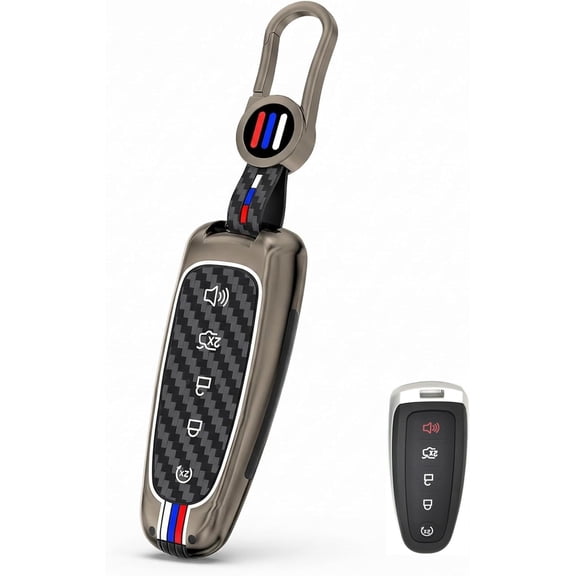 Key Fob Cover Compatible with Ford Explorer Escape Flex Edge Expedition Focus C-Max Lincoln MKX Keychain Case Holder Protector,1