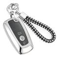 thumbnail image 1 of Key Fob Cover Compatible with Ford Fusion Bronco F-150 F-250 F-350 F-450 F-550 Ranger Figo Keychain Case Holder Protector,Silver-Purple, 1 of 8