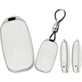 thumbnail image 1 of Key Fob Cover Compatible with Genesis GV60 GV80 G70 G90 2022-2025 5 Button Keychain Case Holder Protector,Short Keychain-white, 1 of 7