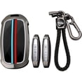 thumbnail image 1 of Key Fob Cover Compatible with Genesis GV60 GV80 G70 G90 2023-2025 5/6/7/8 Button Keychain Case Holder Protector,Long Keychain-black, 1 of 8