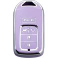 thumbnail image 1 of Key Fob Cover Compatible with Honda Accord Civic CRV HRV CRZ Fit Odyssey Passport Pilot Keychain Case Holder Protector,Purple-single Set, 1 of 6